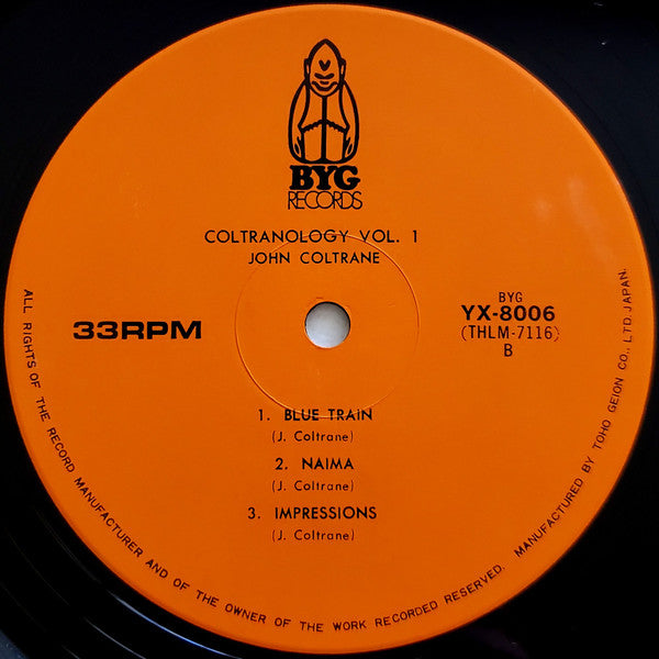 John Coltrane - Coltranology Vol. 1 (Vinyl, LP, Album, Reissue)