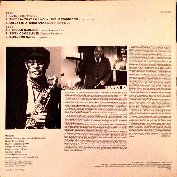 Dexter Gordon - Lionel Hampton Presents Dexter Gordon (Vinyl, LP, S...