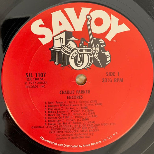 Charlie Parker - Encores (Vinyl, LP, Album) Good Plus (G+) / Very Good (VG)
