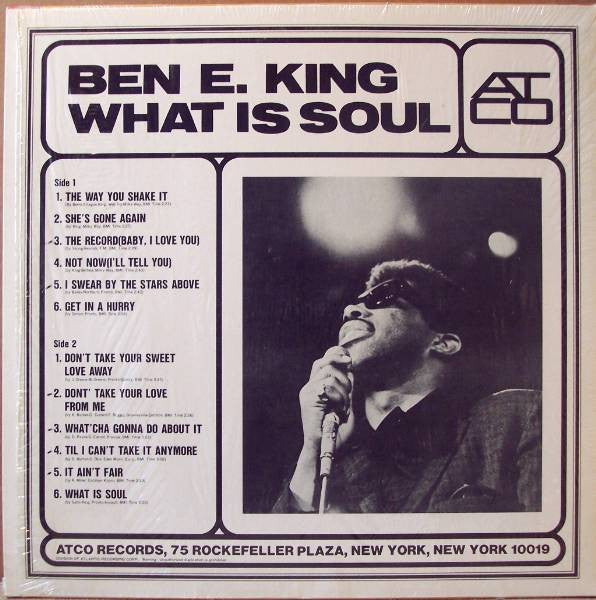 Ben E. King - What Is Soul (Vinyl, LP, Compilation, Mono) Very Good Plus (VG+) / Very Good Plus (VG+)