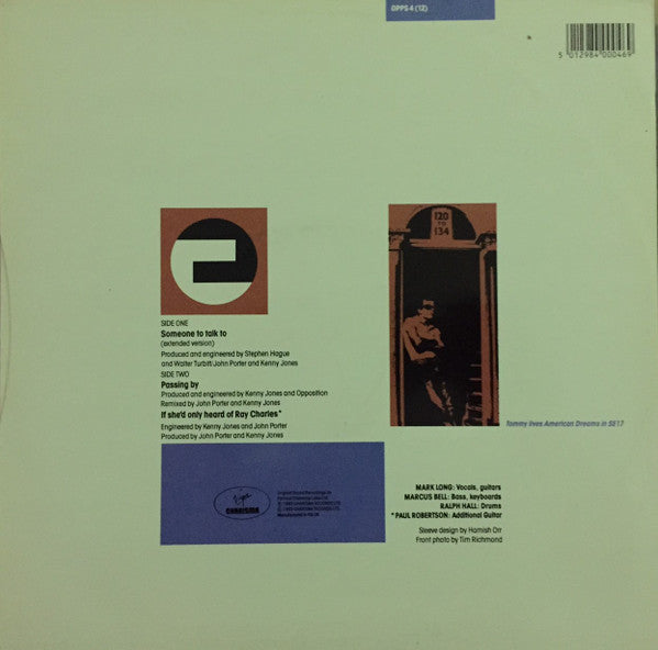 Opposition - Someone To Talk To (Extended Version) (Vinyl, 12", 45 RPM) Very Good Plus (VG+) / Very Good Plus (VG+)