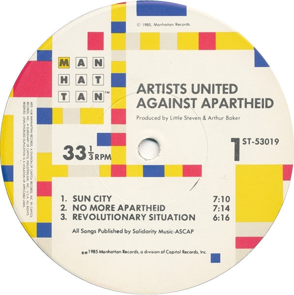 Artists United Against Apartheid - Sun City (Vinyl, LP, Album)