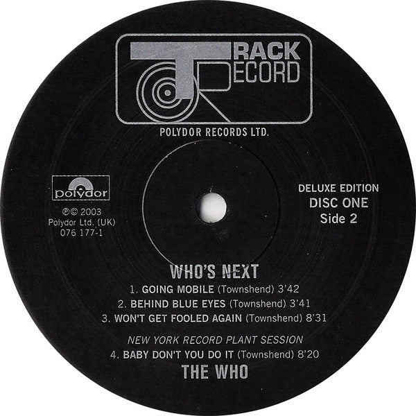 The Who - Who's Next (3xVinyl, LP, Album, Deluxe Edition, Remastered) Very Good Plus (VG+) / Very Good (VG)