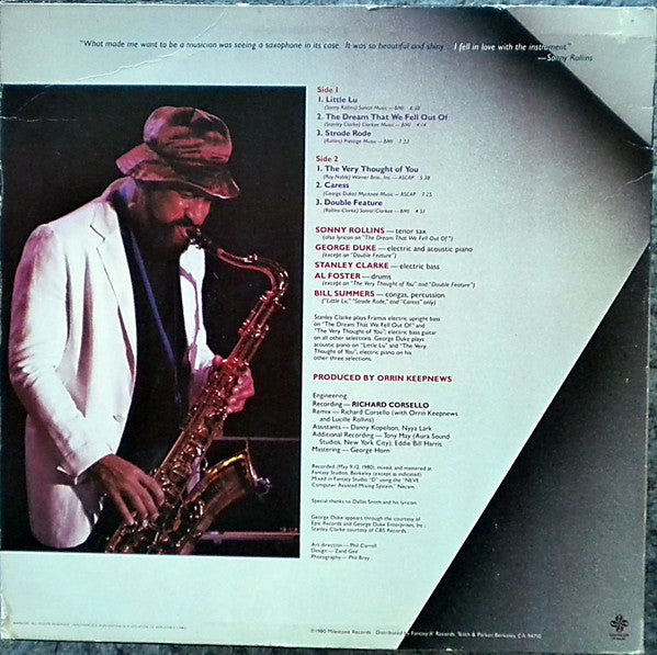 Sonny Rollins - Love At First Sight (Vinyl, LP, Album) Very Good Plus (VG+) / Very Good Plus (VG+)