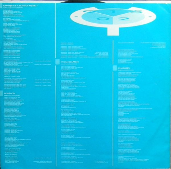 Yes - 90125 (Vinyl, LP, Album, Stereo)