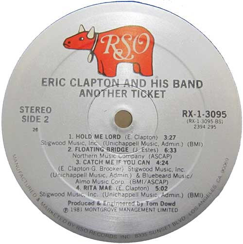 Eric Clapton - Another Ticket (Vinyl, LP, Album, Stereo)
