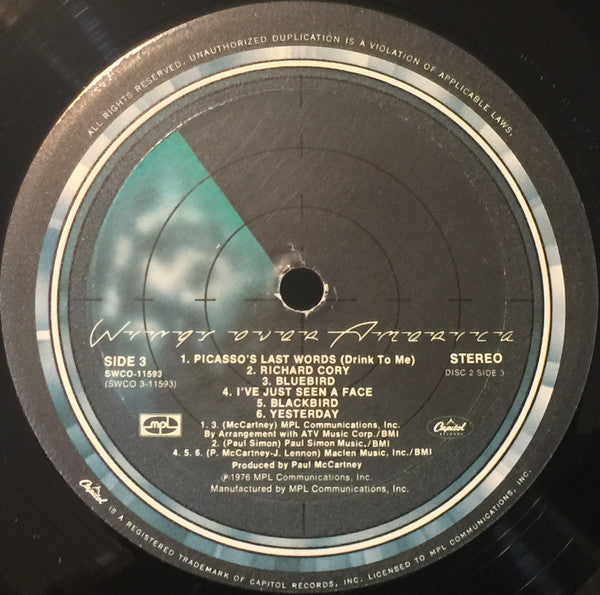 Wings (2) - Wings Over America (Vinyl, LP, Album, Stereo)