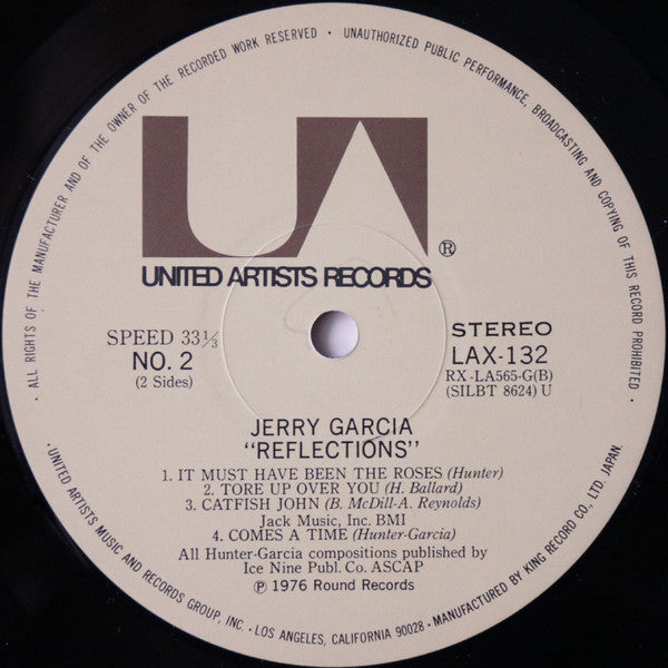 Jerry Garcia - Reflections (Vinyl, LP, Album, Reissue) Very Good (VG) / Very Good Plus (VG+)
