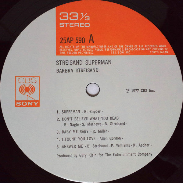 Barbra Streisand - Streisand Superman (Vinyl, LP, Album)