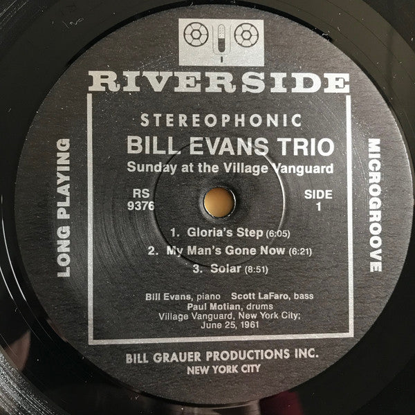 The Bill Evans Trio - Sunday At The Village Vanguard (Vinyl, LP, Album, Limited Edition, Reissue, Stereo) Near Mint (NM or M-) / Very Good Plus (VG+)