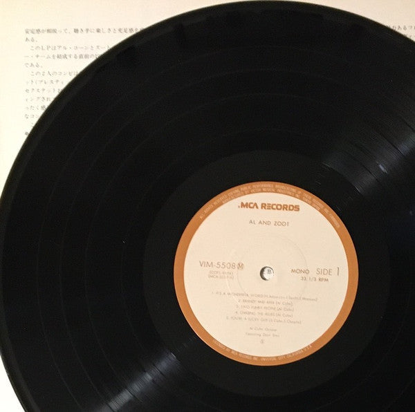 Al Cohn Quintet - Al And Zoot (Vinyl, LP, Album, Reissue, Mono)