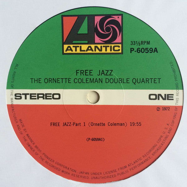 The Ornette Coleman Double Quartet - Free Jazz = フリー・ジャズ (Vinyl, LP, Album, Reissue, Stereo) Very Good Plus (VG+) / Very Good (VG)