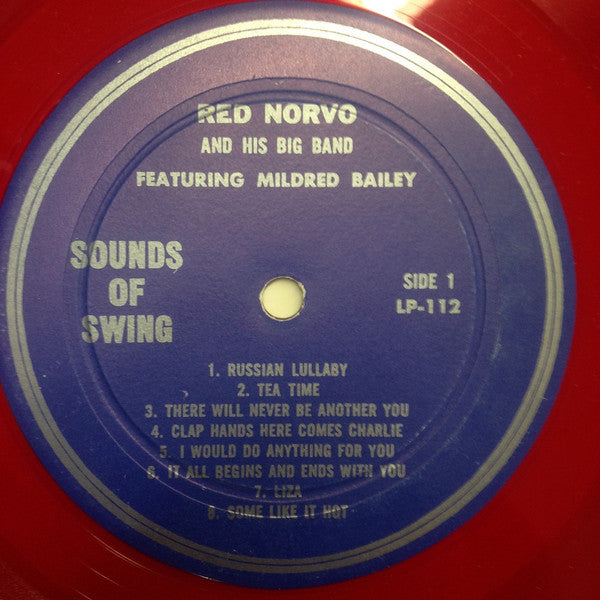 Red Norvo Big Band - Red Norvo And His Big Band Featuring Mildred Bailey (Vinyl, LP, Album) Very Good Plus (VG+) / Very Good (VG)