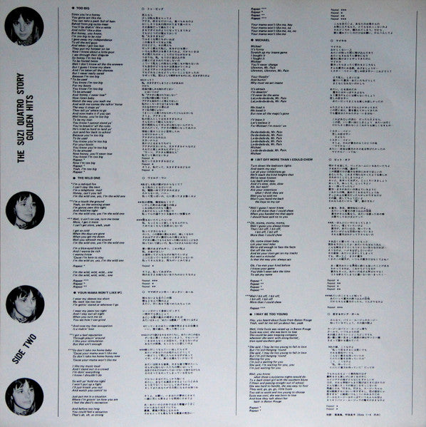 Suzi Quatro - The Suzi Quatro Story - Golden Hits (Vinyl, LP, Compilation) Very Good Plus (VG+) / Good Plus (G+)