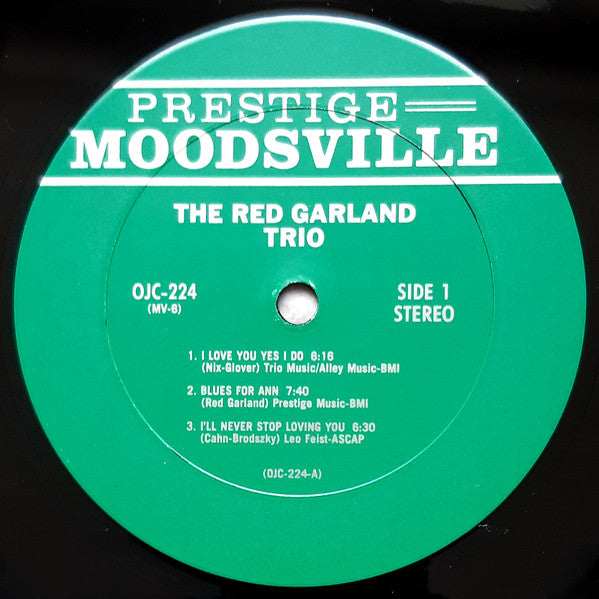 The Red Garland Trio - Moodsville Volume 6 (Vinyl, LP, Album, Reissue) Very Good (VG) / Very Good Plus (VG+)