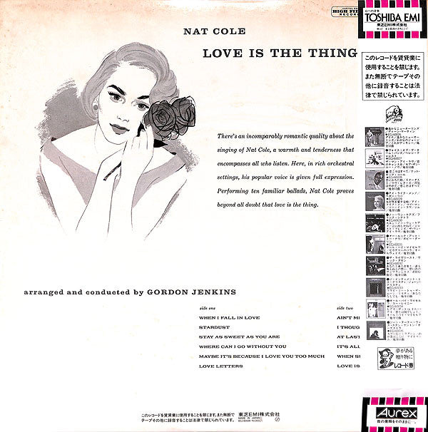 Nat King Cole - Love Is The Thing (Vinyl, LP, Album, Reissue, Mono) Very Good Plus (VG+) / Very Good Plus (VG+)