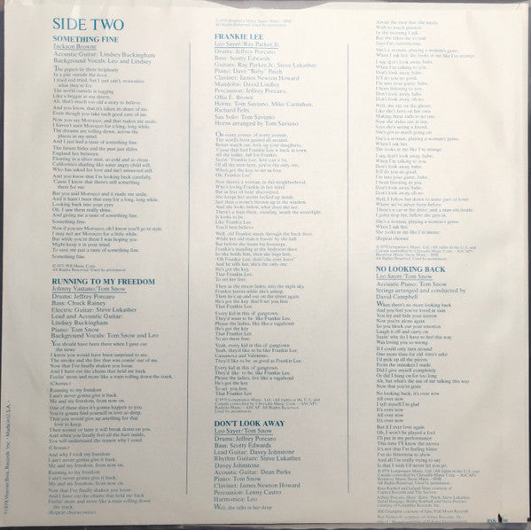 Leo Sayer - Leo Sayer (Vinyl, LP, Album, Stereo) Very Good (VG) / Very Good (VG)