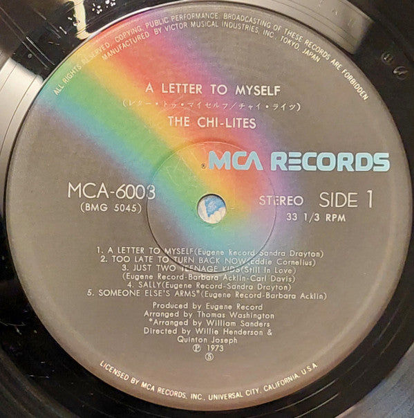 The Chi-Lites - A Letter To Myself (Vinyl, LP, Album) Very Good (VG) / Good Plus (G+)