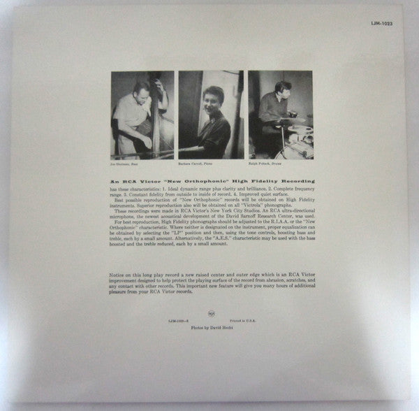 Barbara Carroll - Lullabies In Rhythm (Vinyl, LP, Reissue, Mono) Very Good Plus (VG+) / Very Good Plus (VG+)