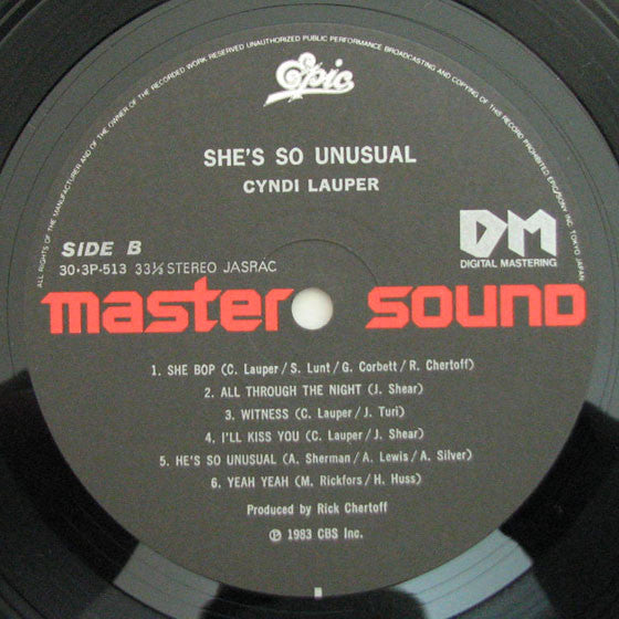 Cyndi Lauper - She's So Unusual (Vinyl, LP, Album, Reissue)