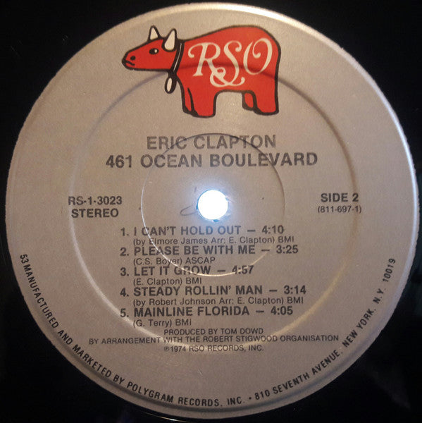 Eric Clapton - 461 Ocean Boulevard (Vinyl, LP, Album, Reissue) Good Plus (G+) / Very Good Plus (VG+)