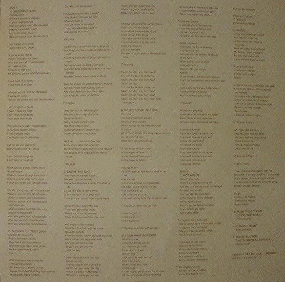 Various - Ghostbusters - Original Soundtrack Album (Vinyl, LP, Album)