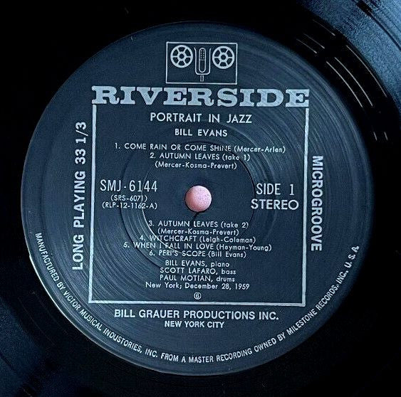 The Bill Evans Trio - Portrait In Jazz (Vinyl, LP, Album, Reissue, ...