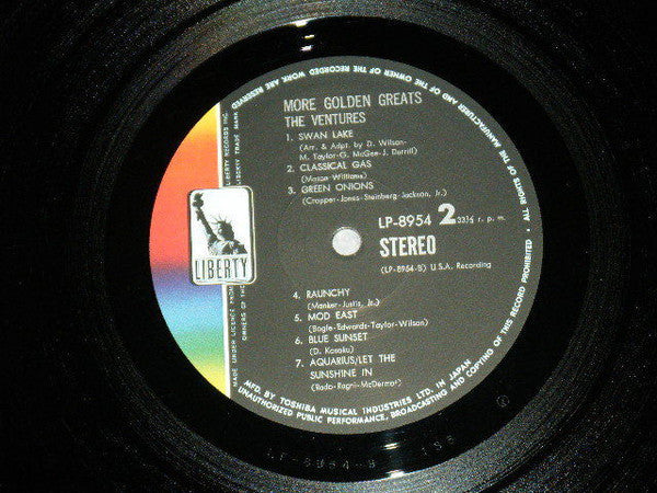 The Ventures - More Golden Greats (Vinyl, LP, Compilation, Stereo) Very Good Plus (VG+) / Very Good Plus (VG+)