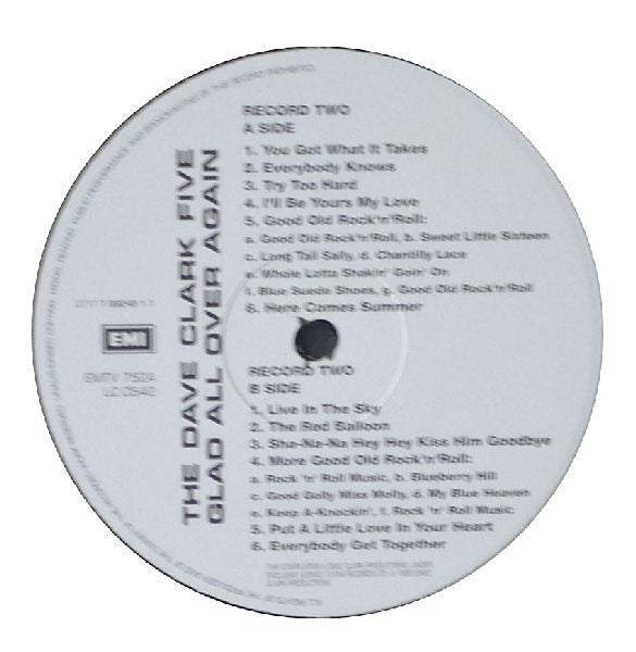 The Dave Clark Five - Glad All Over Again (2xVinyl, LP, Compilation, Remastered) Near Mint (NM or M-) / Near Mint (NM or M-)