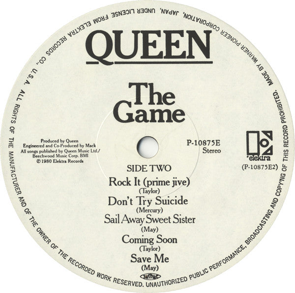 Queen - The Game (Vinyl, LP, Album, Stereo) Very Good Plus (VG+) / Very Good Plus (VG+)