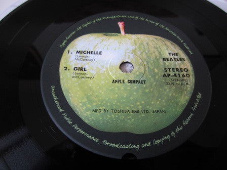 The Beatles - Michelle (Vinyl, 7", 33 ⅓ RPM, Reissue, Stereo) Near Mint (NM or M-) / Very Good Plus (VG+)