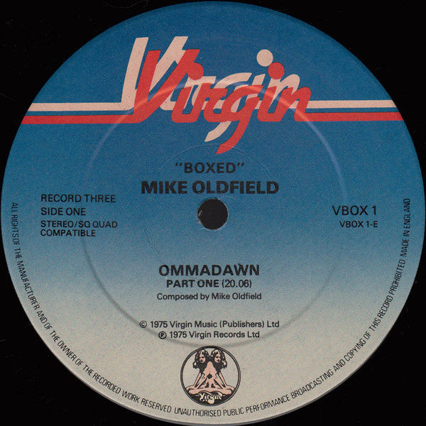 Mike Oldfield - Boxed (Box Set, Vinyl, Vinyl, Vinyl, Vinyl, Compilation, Reissue, LP, Album, Quadraphonic, LP, Album, Quadraphonic, LP, Album, Quadraphonic, LP, Compilation, Quadraphonic) Very Good (VG) / Good (G)