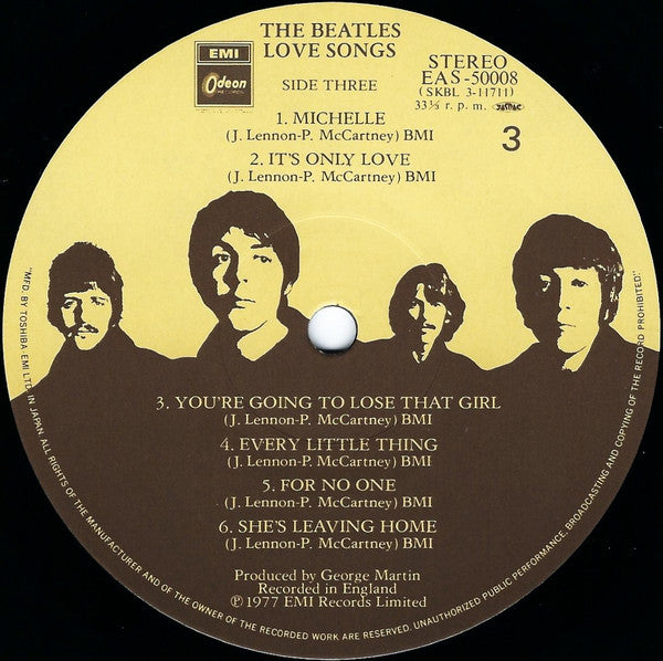 The Beatles - Love Songs = ラヴ・ソングス (2xVinyl, LP, Album, Compilation, Stereo) Near Mint (NM or M-) / Very Good Plus (VG+)