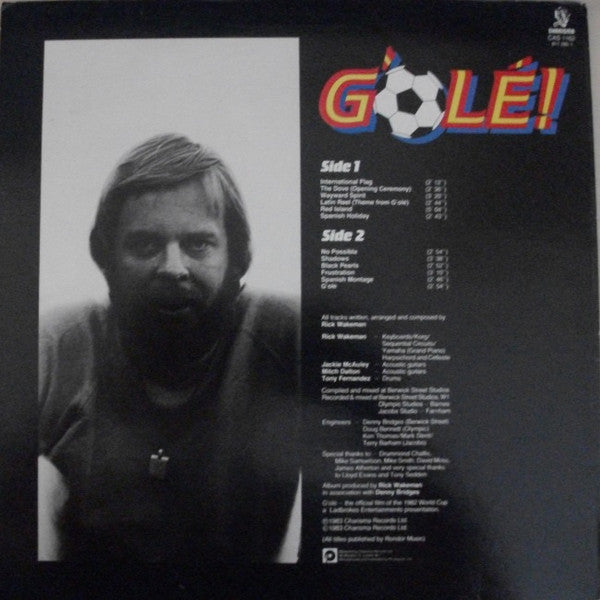 Rick Wakeman - G'Olé! - The Official Film Of The 1982 World Cup - The Original Film Soundtrack (Vinyl, LP) Good Plus (G+) / Very Good (VG)