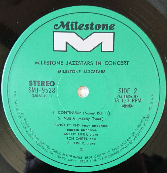 Sonny Rollins - Milestone Jazzstars In Concert (Vinyl, LP, Album)