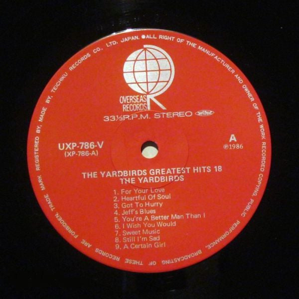The Yardbirds - The Greatest Hits 18 (Vinyl, LP, Compilation) Very Good Plus (VG+) / Very Good Plus (VG+)