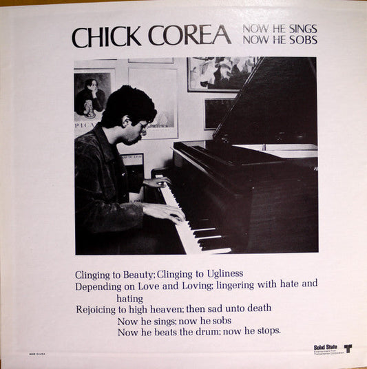 Chick Corea - Now He Sings, Now He Sobs (Vinyl, LP, Album, Stereo) Near Mint (NM or M-) / Very Good (VG)