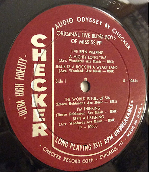Five Blind Boys Of Mississippi - I'll Go (Vinyl, LP, Album, Mono) Very Good Plus (VG+) / Very Good Plus (VG+)