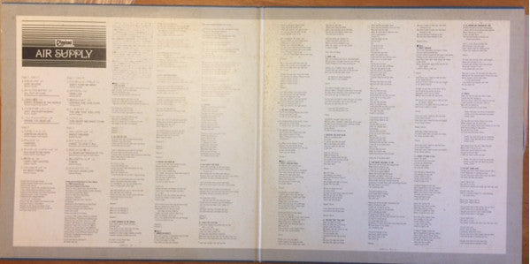 Air Supply - Lost In Love / The One That You Love (Vinyl, Vinyl, Al...