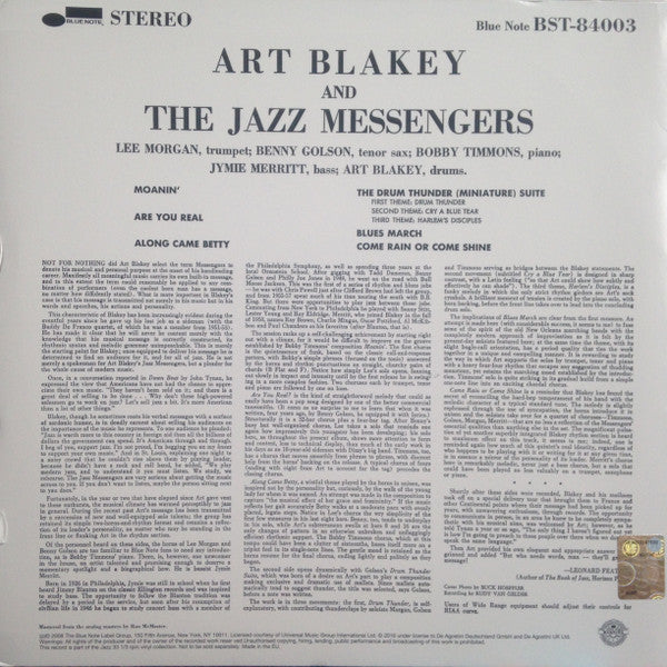 Art Blakey & The Jazz Messengers - Moanin' (Vinyl, LP, Album, Reiss...
