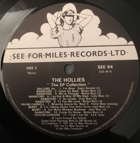 The Hollies - The EP Collection (Vinyl, LP, Compilation, Mono) Near Mint (NM or M-) / Near Mint (NM or M-)