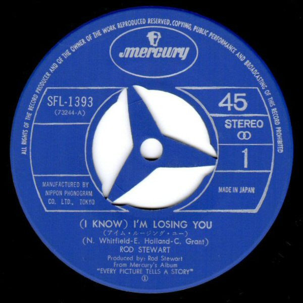 Rod Stewart - (I Know) I'm Losing You (Vinyl, 7", 45 RPM, Single, Stereo) Very Good Plus (VG+) / Very Good Plus (VG+)
