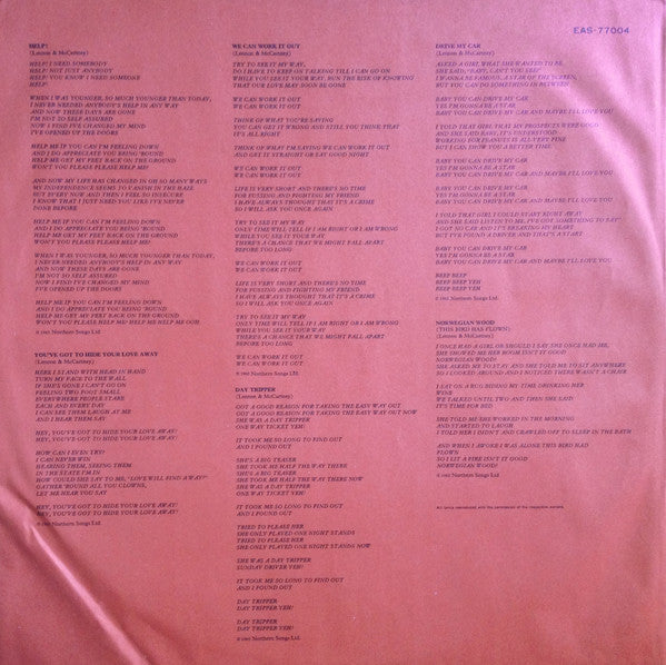 The Beatles - 1962-1966 (Vinyl, LP, Compilation, Reissue)