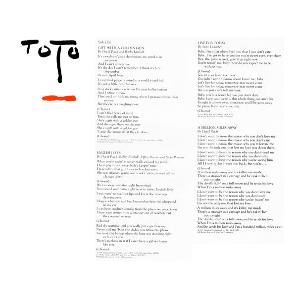 Toto - Turn Back (Vinyl, LP, Album, Stereo)