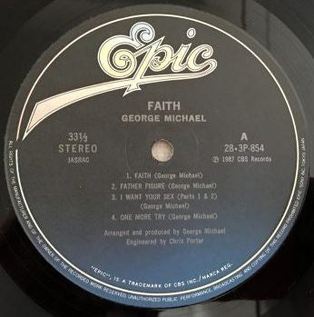 George Michael - Faith (Vinyl, LP, Album)