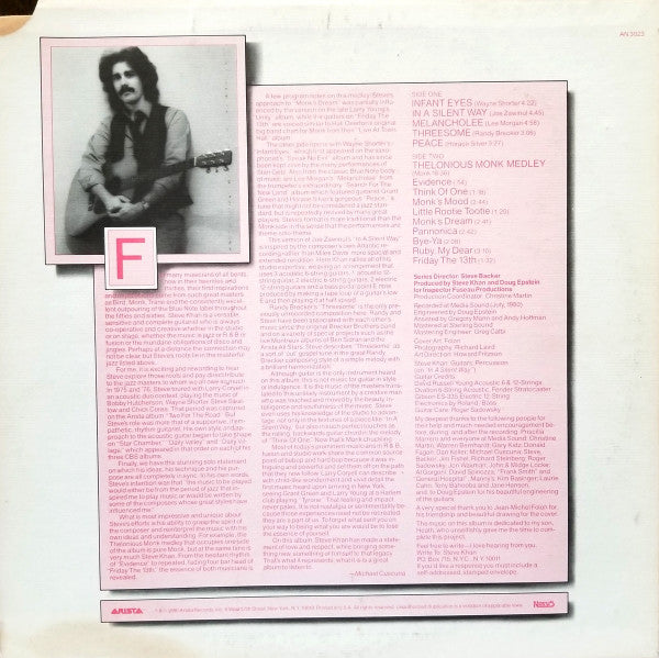 Steve Khan - Evidence (Vinyl, LP, Album) Very Good (VG) / Good (G)