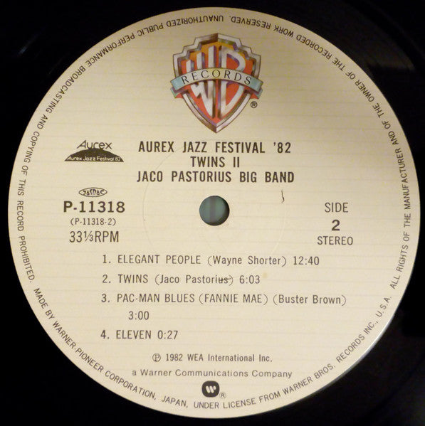 Jaco Pastorius Big Band - Twins II (Aurex Jazz Festival '82) (Vinyl...