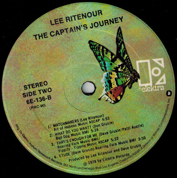 Lee Ritenour - The Captain's Journey (Vinyl, LP, Album) Very Good Plus (VG+) / Very Good (VG)
