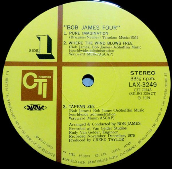 Bob James - BJ4 (Vinyl, LP, Album, Limited Edition, Reissue, Stereo)