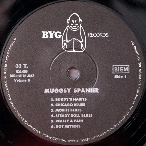Muggsy Spanier - Archive Of Jazz Volume 5 - China Boy - Everybody Loves My Baby - Chicago Blues (Vinyl, LP, Compilation, Reissue) Good Plus (G+) / Very Good (VG)